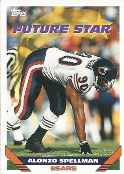 Alonzo Spellman Chicago Bears 1993 Topps NFL Future Star #122